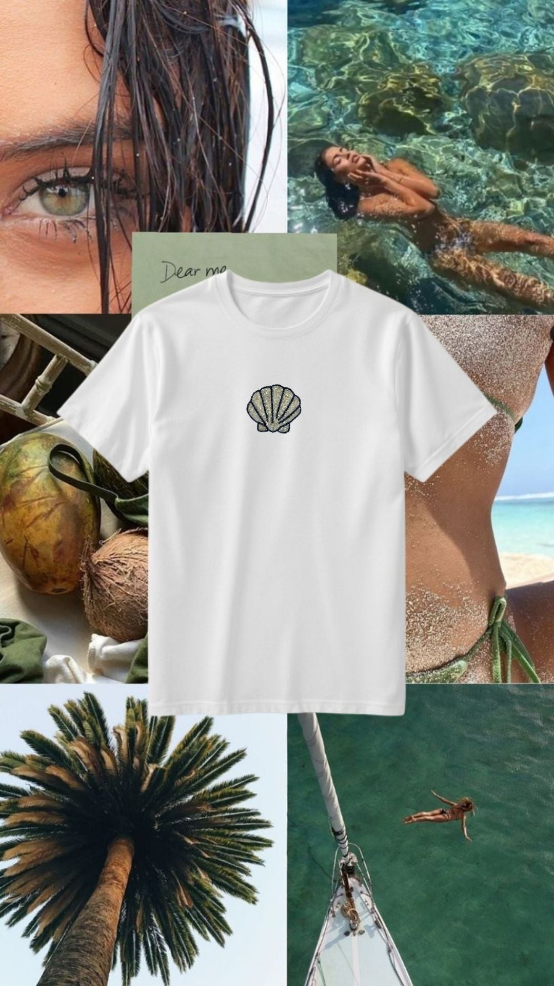 Sea Shell Beaded Top/Tee