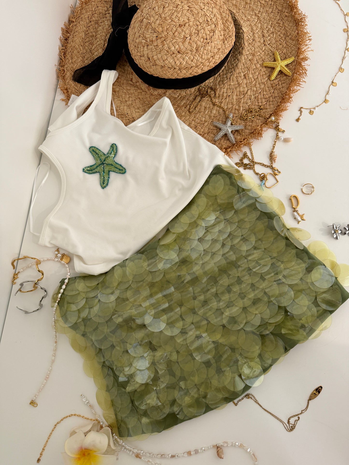 Starfish Beaded Tank