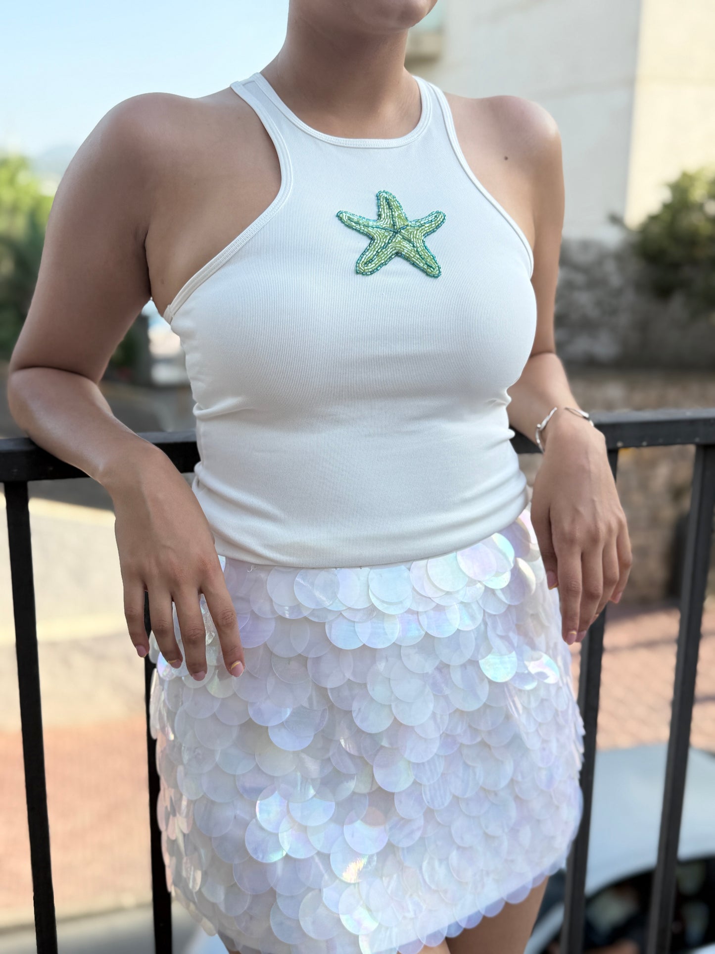 Starfish Beaded Tank