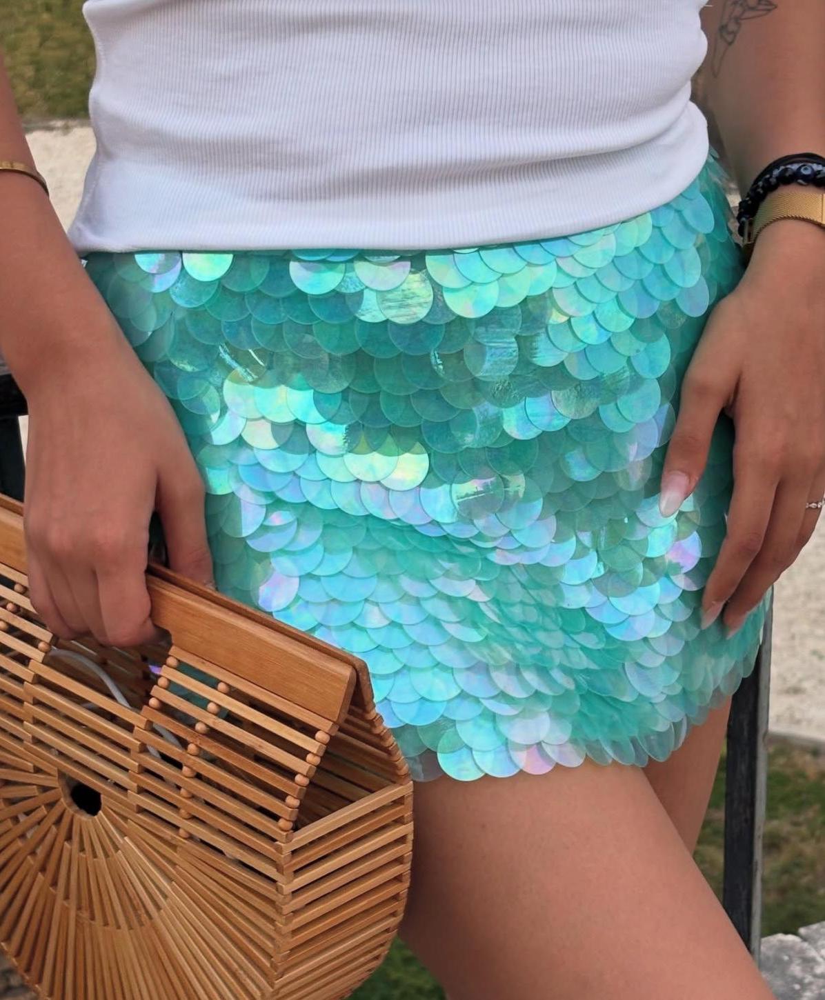 Azul Sequin Skirt