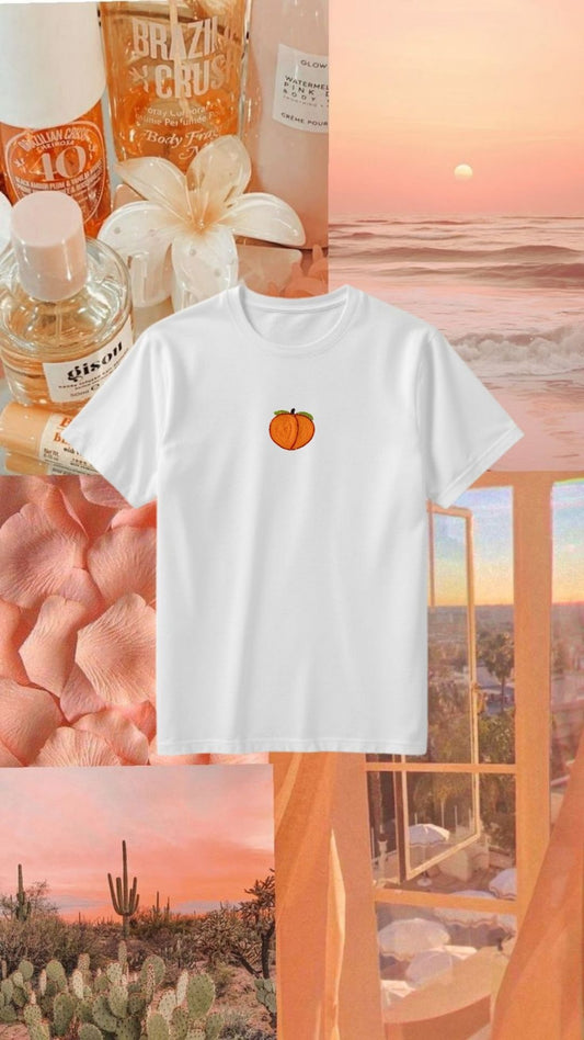 Peachy Beaded Top/Tee