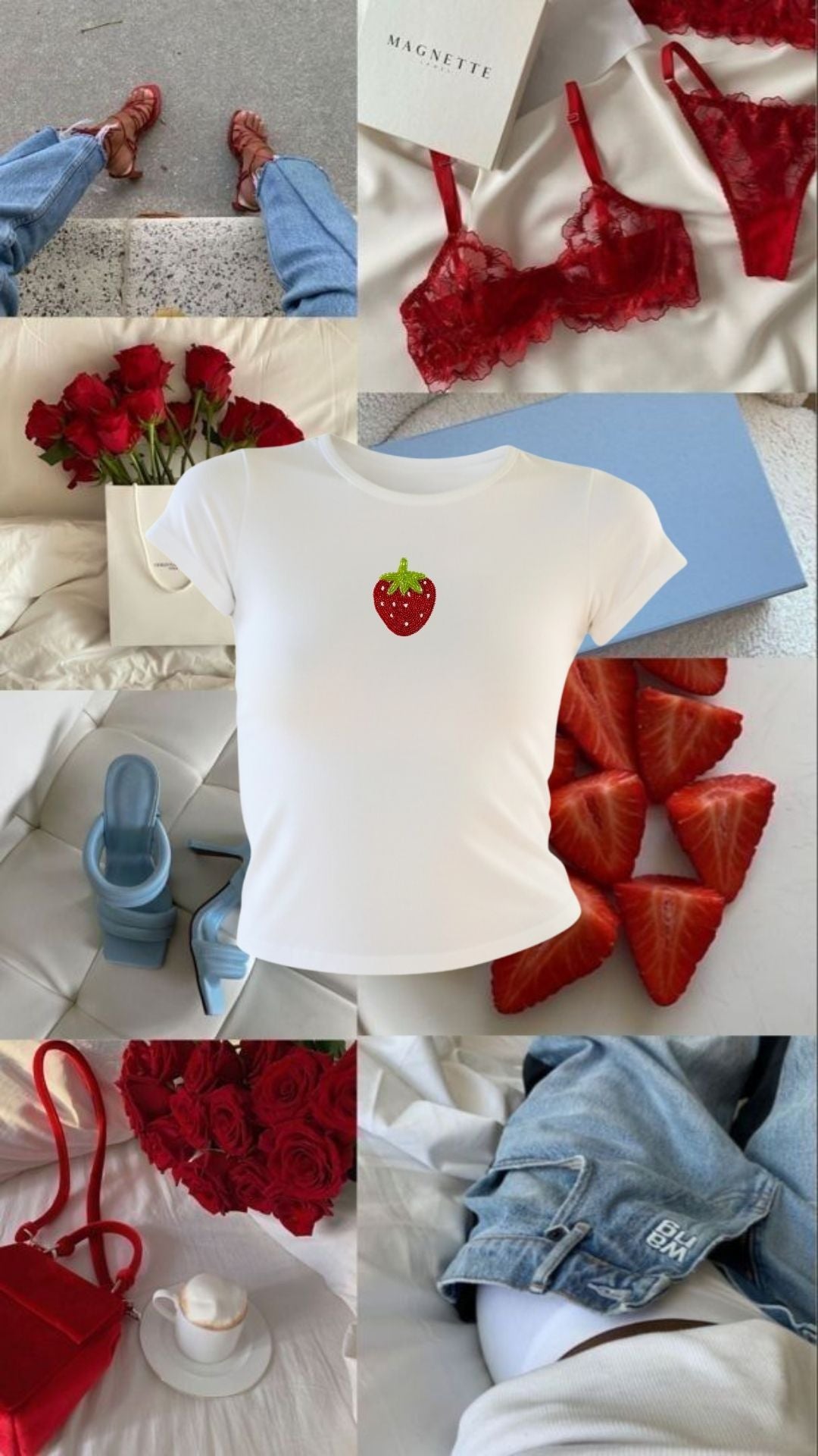 Berry Beaded Top/Tee