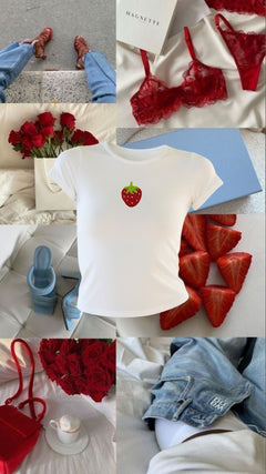 Berry Beaded Top