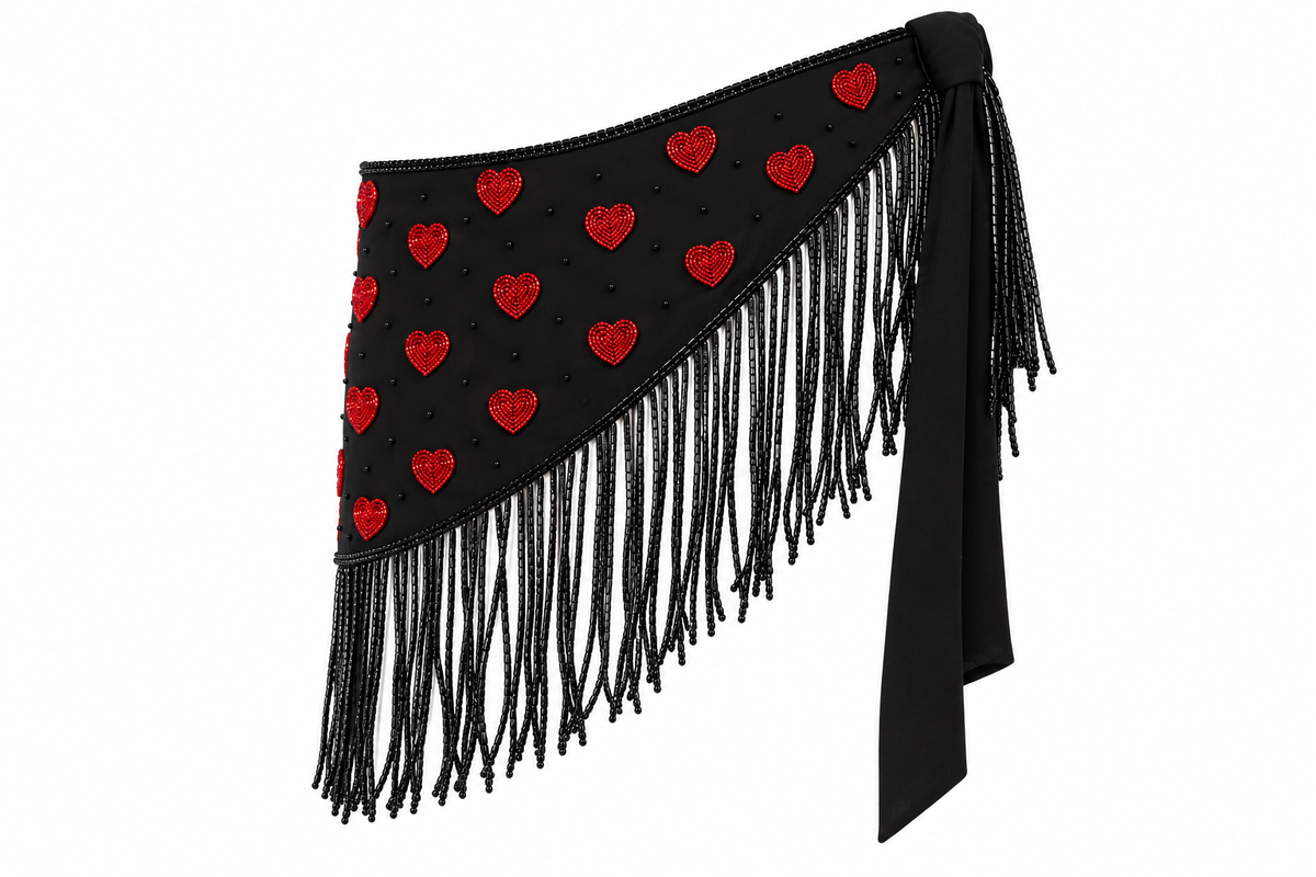 Queen of Heart Beaded Belt