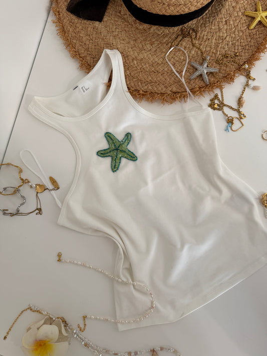 Starfish Beaded Tank
