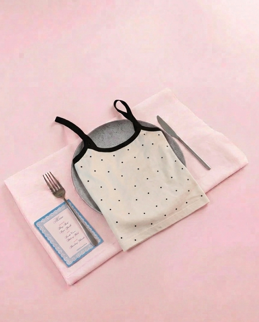 Vanilla Crème: Polka Dot Tank Top