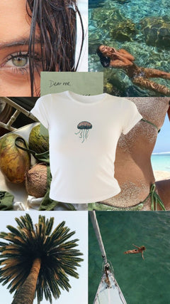 Jellyfish Beaded Top/Tee