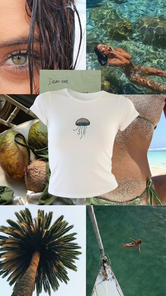 Jellyfish Beaded Top/Tee