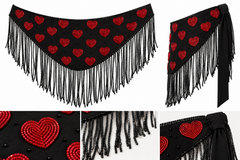 Queen of Heart Beaded Belt